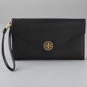 Tory Burch Saffiano leather clutch